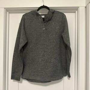 Columbia quarter button hoodie large